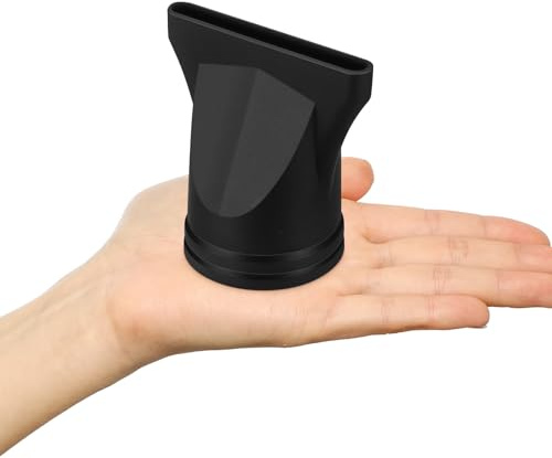 MAGICLULU Ugello per Asciugacapelli Professionale in Nylon Resistente 2 Pezzi Diffusore per Uso Domestico Compatibile Asciugacapelli da 4-48 CM Colore Nero
