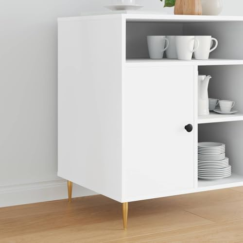 GeenYuu Patas de pie, 2 unidades, hierro dorado, 98 x 40 mm, pieza de mueble de repuesto para armario, zócalo, cajón, puerta, asa, montaje, accesorios de bricolaje para cocina, baño, dormitorio, sala