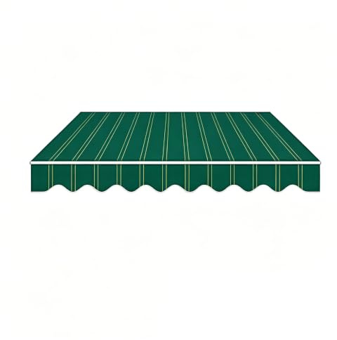 Ersättningsmarkistak, 600D Oxford Aus Tyg Uteplats Markisöverdrag Med 3000 Mm Gradering, Skydd Infällbar Markisöverdrag For Uteplats(G,3x1.5m)