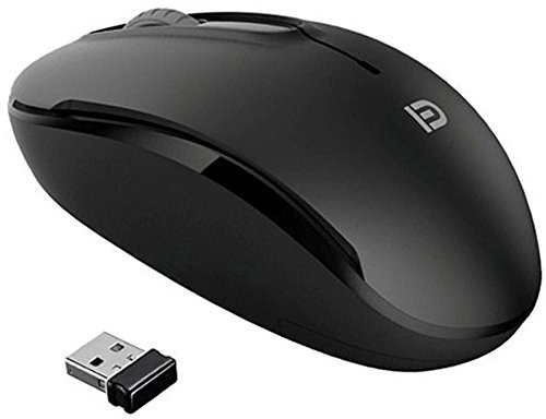 MiraCase Comfortable 2.4 GHz Long Range Silent Wireless Mouse | 1600 DPI | 30ft Working Distance | Battery Included | Black