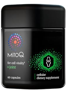 MitoQ +Joint Advanced CoQ10 Antioxidant Supplement - Contains Mitoquinol Mesylate & Green Lipped Mussel Omega Oil Extract - Supports Healthy Joint, Mobility and Cell Vitality (60 Softgel Capsules)
