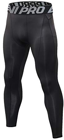 LNJLVI Leggings a Compressione da Uomo Calzamaglie Sportive Pantaloni Base Layer Tights for Gym Jogging Running (Pantaloni da Corsa/Nero,S)