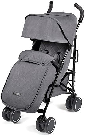 Ickle Bubba Discovery Prime Lightweight Stroller & Pushchair(Graphite Grey)