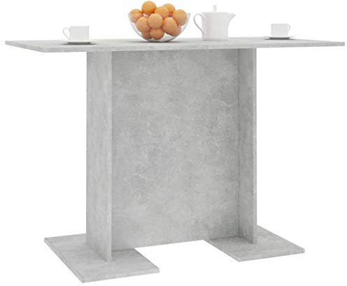 Tidyard Esszimmertisch Esstisch Tisch Esszimmer aus Spanplatte,Küchentisch Esszimmertische Wohnzimmertisch 110 x 60 x 75 cm (L x B x H),Betongrau