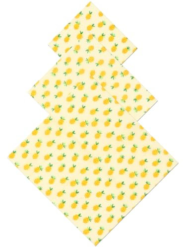 ABOOFAN 3blätter Öldichtes Bienenwachspapier Für Sandwiches Wiederverwendbare Lebensmittelverpackung Atmungsaktiv Für Aufbewahrung Von Lebensmitteln Picknick Und