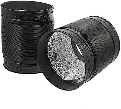 UKCOCO 1satz Aluminiumfolie Abluftschläuche Für Küchenabzugshaube Flexible Pvc-luftkanäle Dreilagig Lecksicher Und Installieren