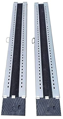 BKEKM Rollstuhlrampe 2 Stück Rollstuhlrampe Aluminium Schwellenrampe Tragbare Wege Rampen Faltbare Treppen Handicap Rampen Für Home Scooter Rampe Anti-Rutsch