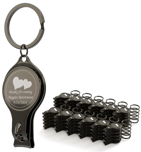 CWYW 60 abrebotellas multifunción 4 en 1 personalizado, corta de clavos negros, cervecería de recuerdos de boda, personalizada, regalos multiherramienta para hombres
