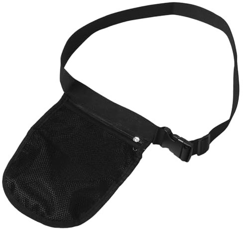 MOBUTOFU Wadenbeutel Für Tennisbälle Tragbare Mesh-Tasche Mit Verstellbarem Hüftgurt Für Tennis Golf Und Andere Sportarten Praktische Aufbewahrung Für Bälle