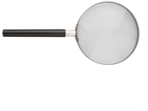 Kompakte 5-fache Lupe mit optischem Glas für schnelle Inspektionen auf Reisen oder im täglichen Gebrauch (100 mm)
