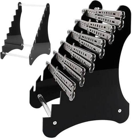 Knife Display Case, Acrylic Knife Display Stand, Black Knife Storage, Knife Holder for Knife Display, Knife Storage Shelf for Exhibition Knife, Dagger Knife Storage Knife Stand Knife Case Knife Displa