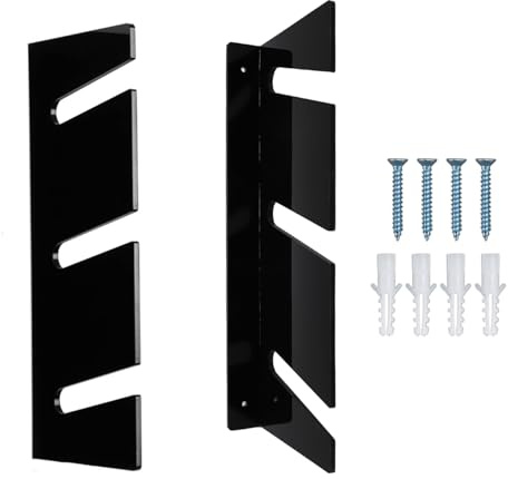 Grcfumo Skateboard RAK, Skate BRAUBE WALS -Kleiderbügel Rack, 3 Schicht Snowboard Display Aufbewahrungsregal für Garage Wohnzimmer