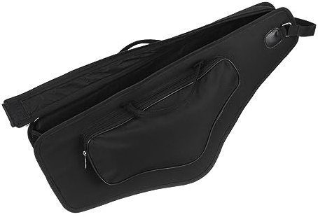 Milisten Saxophonkoffer für Altsaxophon mit Stoßfestem Material und Verstellbaren Schultergurten Große Kapazität und Schwarzes Tuch für Musikstudios und Konzerte