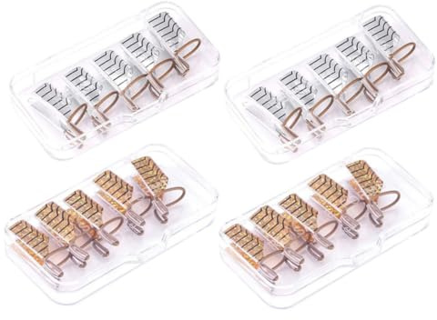VICASKY 20pezzi Guida Estensione Unghie in Alluminio Resistente Per Nail Art Manicure Professionale e Te Protezione Per Ricostruzione Gel e Acrilico Kit Forme Riutilizzabili Per Unghie Di
