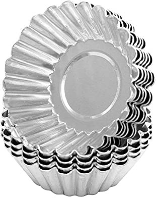 FILFEEL Tårtform, äggtårtform Tårtform Muffinsform återanvändbar för Gör-det-själv-tårtor, Kakor, Kex, Frukt, Pudding, Choklad (10pcs)