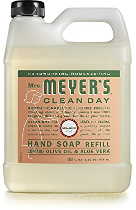 33 Oz Liquid Hand Soap Refill Pouch with Geranium