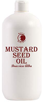 Mystic Moments | Mustard Seed Carrier Oil 1 Litre - Pure & Natural Oil Perfect for Hair, Face, Nails, Aromatherapy, Massage and Oil Dilution Vegan GMO Free