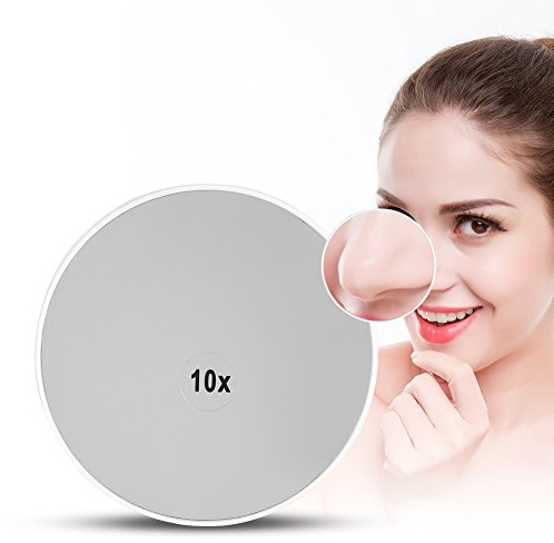 10X Vergrößerungs-Schminkspiegel - Tragbarer Vergrößerungsspiegel für Badezimmer und Reisen, Vergrößerter Kosmetik-Schönheits-Kosmetik-Kosmetik-Schönheits-Werkzeug
