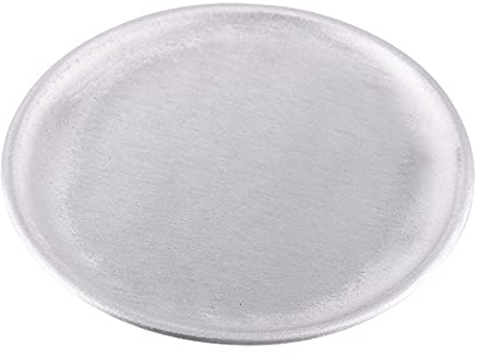 NKlaus piatto per candele in alluminio rotondo Ø 12 cm piattino opaco portacandele piattino 10365