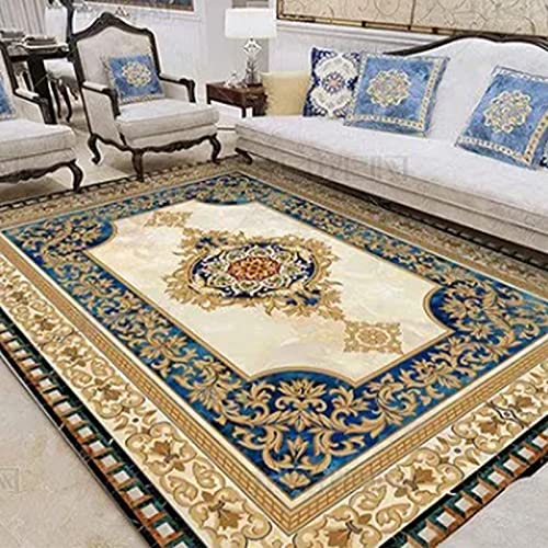Alfombra de área grande sala de estar dormitorio suave felpa vintage alfombras niños gatear alfombra étnica retro lavable antideslizante alfombra de habitación 100 x 120 cm