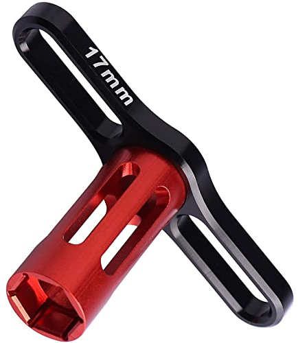 CENPEK Chiave a Bussola Esagonale Ruota da 17 mm per Pneumatici per Auto 1/8 RC-Rosso