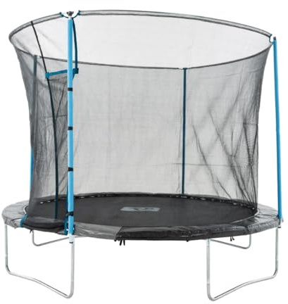 TP Toys Up 10ft Trampoline - With A Secure Enclosure And Protective Quality Frame Padding. Rigid Top Ring Design & Strong Springs. Galvanised Steel Frame - Fun Outdoor Jumping Mat For Kids, 3 Years+
