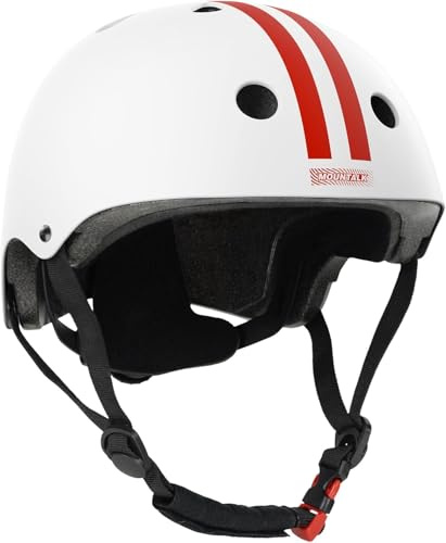 Kids Bike Helmet Age 3-5/5-8 Years Old,Skateboard/Bicycle/Skating Helmets for Boys and Girls/Matte White,Medium Size for Big Kids/Junior
