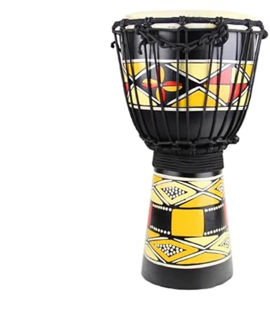Professionelle Djembe 8-Zoll-Djembe-Tamburin Aus Mahagoni-Massivholz, Afrikanische Trommel Aus Ziegenleder