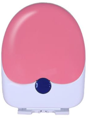 Wttfc Abattant WC avec SièGe Enfant IntéGré,PP Material Cuvette Toilette,Abattant WC avec Reducteur Enfant,WC Enfant,U-Shaped Couvercle WC Universelle, Fermeture en Douceur,Rose