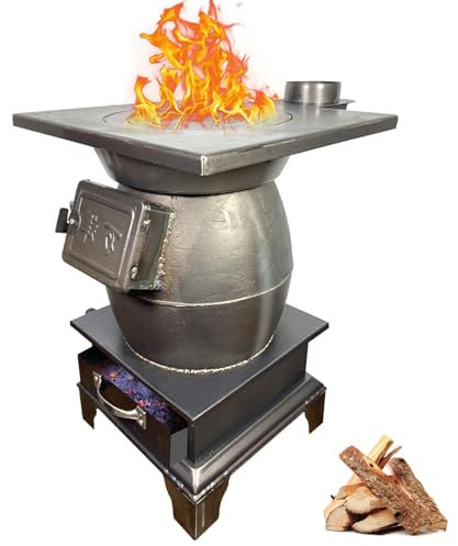 Chimeneas de Leña, Estufa Leña Interior, Estufas de Leña, Estufas de Pellets for Calefacción del Hogar, Estufas de Leña for Calefacción y Cocina Al Aire Libre, Pesca en Hielo
