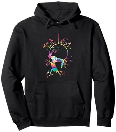 Aerialist Colorsplash Aerial Ring Kinder Lyra Aerial Hoop Pullover Hoodie