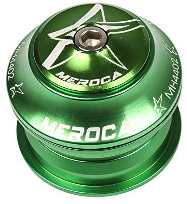 DONGLING Bike Headset MTB Headset MTB Tapered Headset Bicycle Bowl Set Steering Bearing 44mm One-piece Headset Steering Box Headset Bearings(Green)
