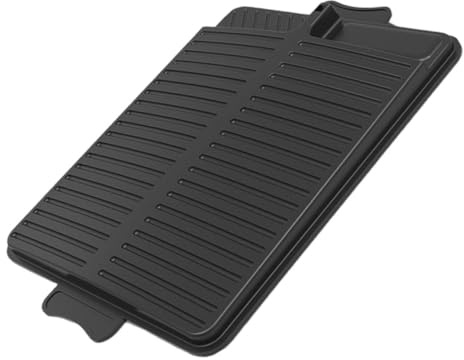 Cabilock Sartén para Parrilla Al Aire De Plancha Antiadherente Rectangular De Inoxidable Bandeja para Barbacoa Coatings De Piedra Medicinal para Cocinar Carne Exteriores o Interiores