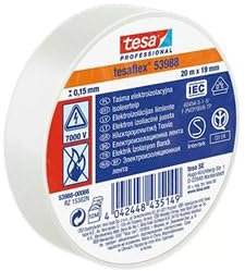 10 pieza tesa 4252 mucho utilizar con banda cinta aislante Blanco 19 mm x 20 m