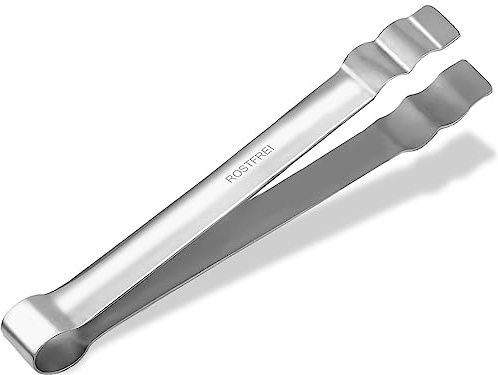 Grillzange Grillpinzette Kochzange Pinzette gerade Edelstahl Rostfrei 25 cm | Kochpinzette Küchenpinzette zum Wenden, Grillen, Anrichten & Servieren