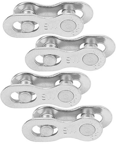 Eslabón de cadena de bicicleta, bicicleta de acero Keenso 4Pair Bicicleta 11 Cadena de velocidad Conector de eslabón perdido Piezas Accesorios de ciclismo(dorado)