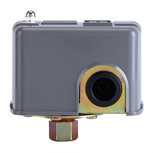 Atyhao Pressure Switch, Adjustable Double Spring Pole Pressure Control 110V 230V 0.8-5.0bar IP20 Manual Operation