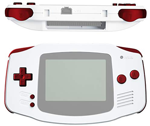 eXtremeRate Scharlakans Röd Ersättning Full Set Knappar för Gameboy Advance GBA - Handhållen Spelkonsol Ingår INTE