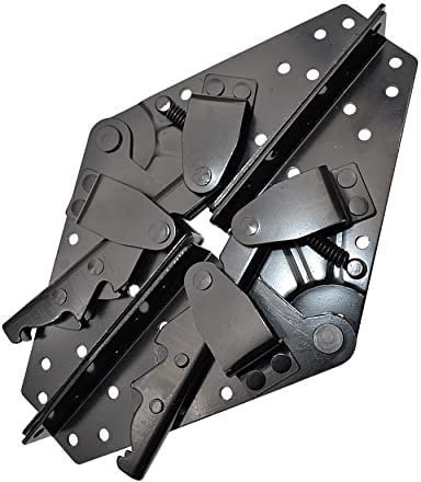 GAXQFEI 2 Stücke Klappbett Hebescharnier, Einstellbar 3 Winkelmechanismus Scharnier, Verwendet Für Das Sofa-Bett-Hardware-Zubehör/Schwarz