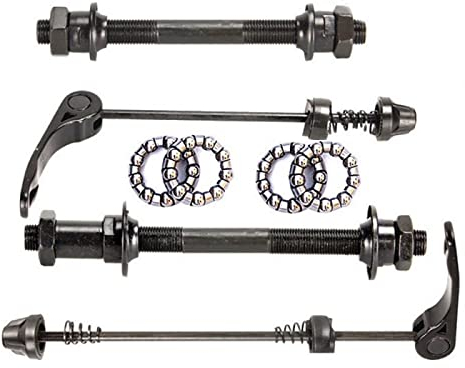 LVYXON Fahrrad-Fahrrad-Achse, Schnellspanner, , Mountainbike, Vorder- und Hinterachse, Werkzeugset mit 25 mm (1/4) Nabenlager