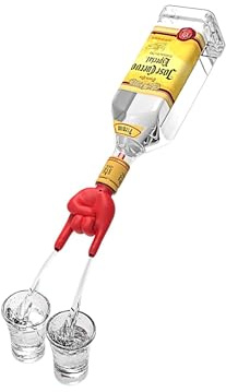 Winkee Rocks - Bec verseur pour spiritueux Rock Hand I Bec verseur pour bouteille d'huile I Bouchon de bouteille en silicone