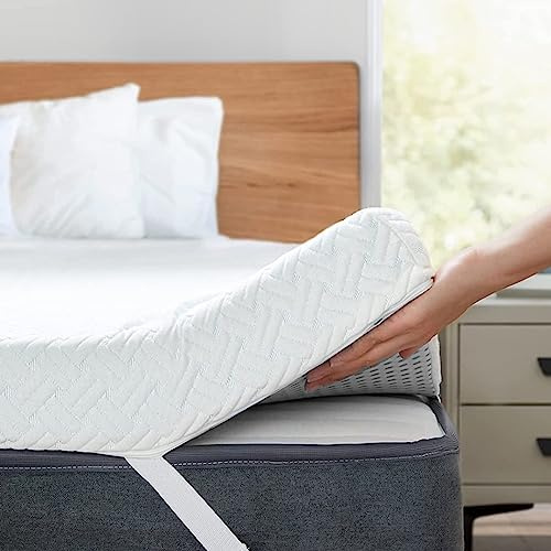 Surmatelas en Mousse à mémoire de Forme | 140x180 CM | Epaisseur 8CM | Housse Amovible et Respirante | Améliore Votre Repos | 100% Mousse à mémoire de Forme | Été et Hiver | Surmatelas 140 x 180