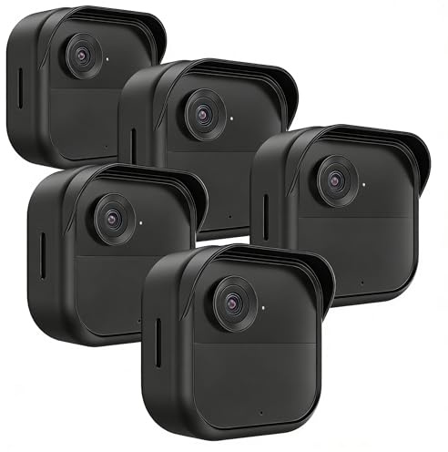 Silicone Case Cover for All-New Blink Outdoor 4 (4th Gen), Weatherproof Silicone Case Provides Full Camera Protection, for All-New Blink Outdoor 4 Home Security Camera Black, 5 Pack