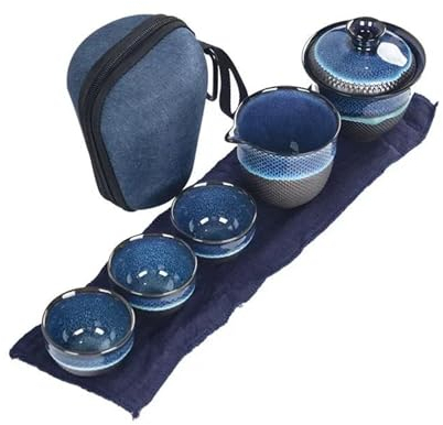 Teekannen-Set Keramik Glasur Teekanne Teetasse Porzellan Teaset Wasserkocher Teegeschirr Sets Drink Tee Zeremonie Chinesische Kung Fu Reise Tee-Set Weihnachts Teekanne Und Tasse Set