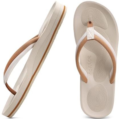 COFACE Tongs Femme Mode Confortable Sandales de Plage Légères Chaussons été Tongue Plage Piscine Flip Flop Douche Antidérapante 40