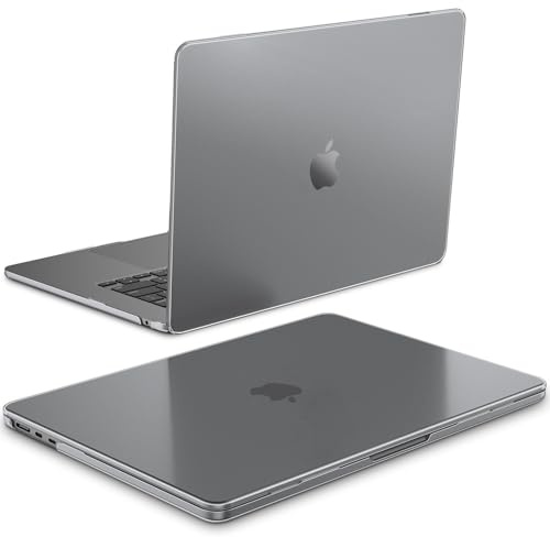 Fintie Hülle Kompatibel mit MacBook Air 15 Zoll M5 M4 M3 M2 (2026-2023) | A3448 A3241 A3114 A2941 [100% Entspricht der Offiziellen Farbe] Premium Ultradünne Matte Hartschale Schutzhülle, Space Grau
