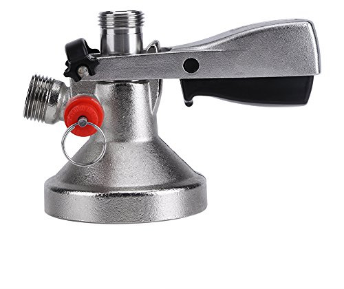 Dispensador de Cerveza de Barril Tipo G, Acoplador de Acero Inoxidable con Válvula de Aire para Bares Domésticos