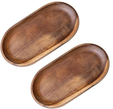 ZBHDEYG Pallet decorativi rotondi in legno - Ciotole per chiavi, mini pallet da servizio