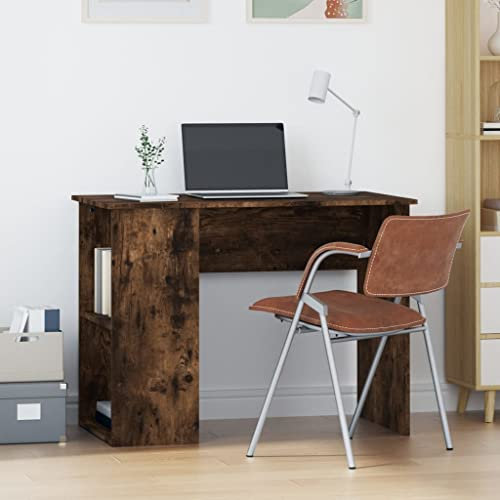 ShGaxin Schreibtisch Räuchereiche 100x55x75 cm Holzwerkstoff, Gaming Tisch, Computertisch, Computer Desk, Office Table, Bürotisch, Arbeitstisch, Nähtisch, Pc Tisch - 823029