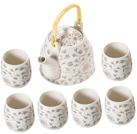 Cabilock 1juego De Cerámica De Gran Capacidad Tazas para Servicio De Teapot y Tazas